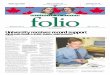 folio University receives record supportpublicas/folio/38/14/img/... · 2003. 2. 19. · “It is necessary for you to make your own decisions and learn from your mis-takes. Ignorance