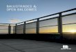 BALUSTRADES OPEN BALCONIES - balcouk.com · that shields the balcony from view and frosted glass in the side screens for shelter without losing light. The combination has become an