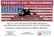 Presidents Day 2017 - journeymuseum.org Da… · PRESIDENTS DAY PROGRAMMING Monday, February 20th Join us as we make masks of the Mount Rushmore presidents and even make yourself
