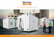 Self-Contained Welfare Units...two doors allowing ‘sign in-sign out’ safety system Contact your local Wernick® Hire depot for more information. 7 6.0m x 2.4m Welfare Unit 7.2m