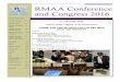 RMAA Conference and Congress 2016 · 2016. 5. 30. · RMAA Conference and Congress 2016 Inside this issue: RMAA Golf Day 2 JSE Workshop 3 RMAA Ladies Pro-gram 4 RMAA Confer-ence Program