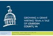 GROWING A GRANT WRITING TEAM: A TALE OF LOUDOUN … · The challenge The solution ... started to WIN competitive grants . The Turnaround ... years and end up with audit findings 