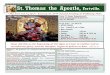 St. Thomas the Apostle, Fortville.stthomasfortville.com/wp-content/uploads/2019/01/...Secretary/Bookkeeper: Diane Brady 317 -485 5101 secretary@stthomasfortville.com Address: 523 S