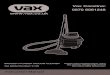 Vax Careline: 0870 6061248 ...BAGGED CYLINDER VACUUM CLEANER Vax Model Number: V-100 Instruction Manual Please read carefully before using this cleaner. Always fully extend the mains