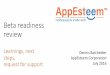 New Beta readiness review - AppEsteemblog.appesteem.com/file.axd?file=/MSRA security partner... · 2016. 7. 21. · Beta Readiness April - June: Prepare ü Road show with AVs, platforms,
