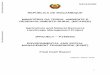 REPÚBLICA DE MOÇAMBIQUE MINISTÉRIO DA TERRA, AMBIENTE … · 4/5/2016  · MEF Ministry of Economics and Finance ... (OP/BP 4.01) 56 6.2 Pest Management (OP 4.09) 58 ... Overview