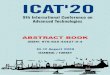 International Conference on Advanced Technologies...International Conference on Advanced Technologies 9th International Conference, ICAT’20 Istanbul, TURKEY, August 10-12, 2020 Abstract