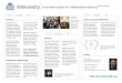Wikiversity: [edit this space] · 2018. 1. 10. · Wikiversity: a complex space for collaborative learning [edit this space] Wikiversity is a wiki (i.e. editable) website dedicated