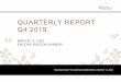 QUARTERLY REPORT Q4 2019 · 2020. 5. 29. · quarterly report q4 2019 march 12, 2020 encore boston harbor. massachusetts gaming commission | march 12, 2020