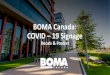 BOMA Canada: COVID –19 · PDF file 2020. 5. 13. · BOMA Canada: COVID –19 Signage Decals & Posters. Elevator Decals. Window Decals. Posters. Posters. Posters. Posters. To Order