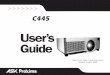 U User’s Guide · 2006. 12. 29. · InFocus Systems Asia Pte Ltd. #07-01, Tanglin Shopping Centre 19 Tanglin Road Singapore 247909 Telephone: (65) 6334-9005 Fax: (65) 6333-4525