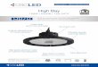High Bay - csc-led.info · Order Code # HB7B-100W-50K-UD-GL High Bay 100W | 5000K | 120-347V  HB7B Ideal for warehouses, factories, gas stations, gymnasiums, …