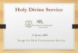 Holy Communion Service€¦ · Songs for Holy Communion Service. 2 Hymn #16 : All Hail the power. 3 1. All hail the power of Jesus' Name! Let angels prostrate fall; Let angels prostrate