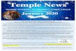 Temple News · 1/1/2020  · Temple News Monthly Newsletter for Solomon’s Temple Church January 2020 New Year’s Message from Pastor & Leading Lady Shivers 2020 Theme: The 20/20