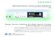 Hioki IM7580 Impedance Analyzer - Data Sheet · with previous Hioki products (3522-50 and 3532-50 with basic speed of 5ms). Faster speed contributes to an increase in test quantities