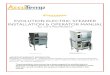 EVOLUTION ELECTRIC STEAMER INSTALLATION & OPERATOR …€¦ · ELECTRIC STEAMER INSTALLATION & OPERATOR MANUAL. ALL 3 & 6 PAN MODELS. These installation instructions have been prepared