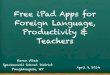 Free iPad Apps for Foreign Language, Productivity & Teachers Free iPad Apps for Foreign Language, Productivity