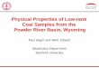 Physical Properties of Low-rank Coal Samples from the ... · • Flow/Transport Lab – Tony Kovscek, ERE •SD/mAcsRS Lieiab – Jerry Harris, GP •GeomechanicsLab –Makr Zoback