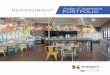 Restaurant Brochure - 2018 · guest experience in a restaurant. A welcoming, clean, and fresh space will make your guests more willing to wait for a table and feel more comfortable