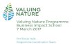 PowerPoint Presentation · New Valuing Nature website 16 Jun 2015 Funding Call - Health & Wellbeing 16 Jun 2015 Our aim is to improve understanding of the value of nature both in