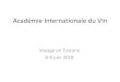 Académie Internationale du Vin - academievin.org · 39 DOC • Moscadello di Montalcino Orcia Parrina Pomino Rosso di Montalcino Rosso di Montepulciano San Gimignano Sant'Antimo