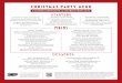 CHRISTMAS PARTY MENU - Café Rouge · roast potatoes and vegan gravy BEEF BOURGUIGNON slow-cooked in a red wine sauce with bacon lardons, onions and mushrooms. Served with mashed