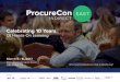 Celebrating 10 Years - IQPC Corporate3 Letter from the Executive Director Dear friend of ProcureCon, Welcome to the 10th Annual ProcureCon Indirect East. We’re excited to have you,