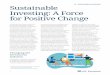 Sustainable Investing: A Force for Positive Change · 2020. 8. 26. · Innovest Strategic Value Advisors, Inc. (Innovest) began using its proprietary analytics platform to assist