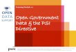 DATA Training Module 1.1 SUPPORT OPEN Open Government … · DATA SUPPORT OPEN Training Module 1.1 Open Government Data & the PSI Directive PwC firms help organisations and individuals