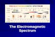 The Electromagnetic Spectrum · The Electromagnetic Spectrum The EM spectrum is the ENTIRE range of EM waves in order of increasing frequency and decreasing wavelength. As you go