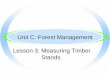 Unit C: Forest Management Lesson 3: Measuring Timber Stands · 2019. 10. 24. · 1 Unit C: Forest Management Lesson 3: Measuring Timber Stands . 2 Terms Basal area Board foot dbh
