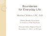 Boundaries for Everyday - Childers Counseling Service Boundaries for Everyday Life Martha Childers,