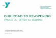 OUR ROAD TO RE-OPENING - greatermorristownymca.org€¦ · our road to re-opening phase 1: what to expect the greater morristown ymca 79 horsehill road, cedar knolls, nj 07927 revised: