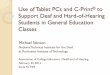 Use of Tablet PCs and C-Print to Support Deaf and Hard-of ......Use of Tablet PCs and C-Print® to Support Deaf and Hard-of-Hearing Students in General Education Classes Michael Stinson