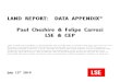 LAND REPORT: DATA APPENDIX* Paul Cheshire & Felipe Carrozi ... · Paul Cheshire & Felipe Carrozi LSE & CEP *We would like gratefully to acknowledge the considerable work done for
