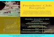 Presidents’ Club Reception - California Hospital Association€¦ · Presidents’ Club Reception Thursday, December 6, 2012 Reception 5:00 pm to 7:00 pm USS Iowa Battleship-Wardroom