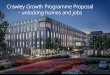 Crawley Growth Programme Proposal - unlocking homes and jobs · Travel & parking. Tackling Congestion – Gatwick Road. Improving Bus infrastructure- Real Time Passenger . New installs