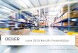 June 2015 Results Presentation - Dicker Data Data... · Financial Track Record August 2015 Dicker Data 3 We expect to report substantial growth in sales and profitability in FY15
