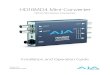 HD to SD Down-Converter - AJA Video Systems€¦ · 02/05/2018  · Disconnect DC power from the converter. 2. Configure the DIP switches for the desired equipment configuration and