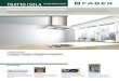 TRATTO ISOLA ISLAND RANGE HOOD - FaberThe new and improved Tratto Isola island glass hood by Faber features a stunning curved glass body with advanced electronic controls, an optional