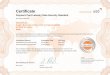 Certificate · successfully provided evidence of compliance according to the Payment Card Industry Data Security Standard (PCI DSS) Version 3.1. The company successfully passed the