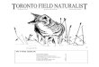IN THIS ISSUE - Toronto Field Naturalists...TORONTO FIELD NATURALIST Published by the Toronto Field Naturalists, a charitable, non- ... LOST RIVERS WALKS - Solar energy, landscapes