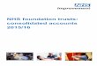 NHS foundation trusts: consolidated accounts 2015/16 · 2016. 8. 5. · NHS foundation trusts: consolidated accounts 2015/16 Page 2 Foreword Monitor is responsible for authorising,