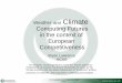 Weather and Climate Computing Futures in the context of ... … · ICT Competitiveness September 2012 Slide 1 Weather and Climate Computing Futures in the context of European Competitiveness