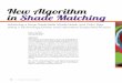New Algorithm in Shade Matching Republished with permission, … · shade verification and streamline the shade selection process. Hu/Wang/Kuhns. Lighting, in particular, will impact