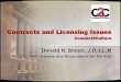 Contracts and Licensing Issues - Connect2Cultureconnect2culture.org/wp-content/uploads/2015/12/... · Contracts and Licensing Early Considerations – To help in the contracts and