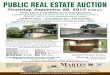 PUBLIC REAL ESTATE AUCTION - Martin Auctioneers, Inc. · Sub Panel, Asphalt Shingle Roof, Vinyl Tilt In Windows, Sunken Living Room, Finished Basement, 2 Car Attached Garage, Rutt