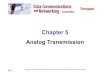 Chapter 05 Analog Transmission · Bit rate is the number of bits pper second. Baud rate is the number of signal elements per secondelements per second . In the analog transmission