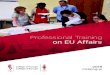 Professional Training on EU Affairs · EU Diplomacy & Diplomatic Skills 26 EU Economic Governance 28 ... year. This programme will assess selected key initiatives from the Com-mission