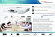 Professional Installation Laser Projector · Professional Installation Laser Projector - ZH500T-W OPTICAL/TECHNICAL SPECIFICATIONS Display Technology Single DMD, 0.65” 1080P DMD,